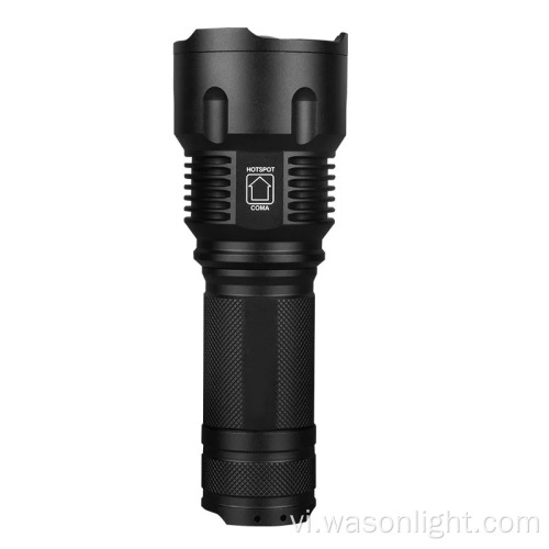 Hunting có thể thu phóng 1000 lumens siêu sáng chói lóa kích thước lớn 3*AA Torch LED Đèn pin điện